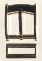 26596-30-FIBBIA+26593-30-PASSANTE IN OTTONE