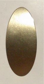 26720-25-PIASTRA IN OTTONE CON PONTE E PALLINO