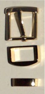 26954-20-FIBBIA+PASSANTE+PUNTALE IN OTTONE