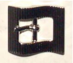 27055-10-FIBBIA IN OTTONE RIGATA (PIEGA A ONDA)