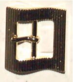 27055-15-FIBBIA IN OTTONE RIGATA (PIEGA A ONDA)