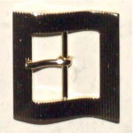 27055-25-FIBBIA IN OTTONE RIGATA (PIEGA A ONDA)