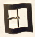 27055-35-FIBBIA IN OTTONE RIGATA (PIEGA A ONDA)